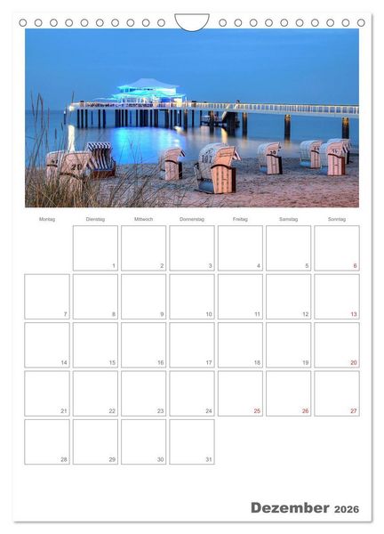 Produktbild: Timmendorfer Strand (Wandkalender 2026 DIN A4 hoch), CALVENDO Monatskalender