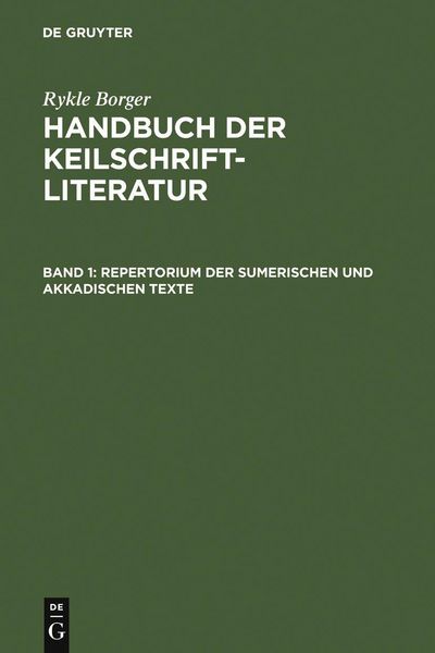 Produktbild: Repertorium der sumerischen und akkadischen Texte