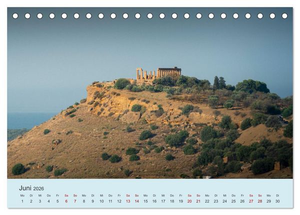 Produktbild: Sizilien &ndash; Die Insel, auf der es keinen Winter gibt (Tischkalender 2026 DIN A5 quer), CALVENDO Monatskalender
