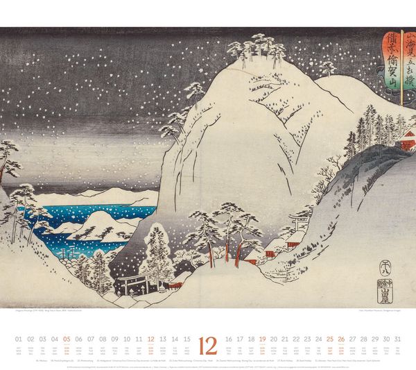 Produktbild: Hokusai Kalender 2027 | Hiroshige, Kuniyoshi, Kunisada
