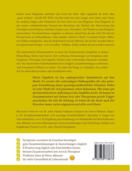 Produktbild: Mein medizinisches Ern&auml;hrungs-, Symptom- und Therapietagebuch, Band 2