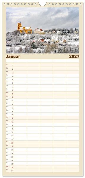 Produktbild: Familienplaner 2027 - Ellwangen - Jagst im Ostalbkreis mit 5 Spalten (Wandkalender, 21 x 45 cm) CALVENDO