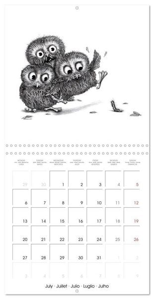 Produktbild: owls and mates 2026 (Wall Calendar 2026 12 &times; 12 Inch) CALVENDO 12 Month Wall Calendar