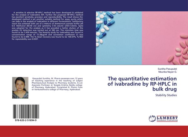 Produktbild: The quantitative estimation of ivabradine by RP-HPLC in bulk drug