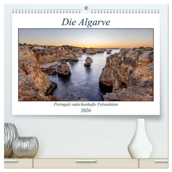 Produktbild: Die Algarve - Portugals m&auml;rchenhafte Felsenk&uuml;ste (hochwertiger Premium Wandkalender 2026 DIN A2 quer), Kunstdruck in Hochglanz