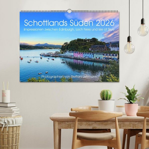 Produktbild: Schottlands S&uuml;den 2026. Impressionen zwischen Edinburgh, Loch Ness und Isle of Skye (Wandkalender 2026 DIN A2 quer), CALVENDO Monatskalender