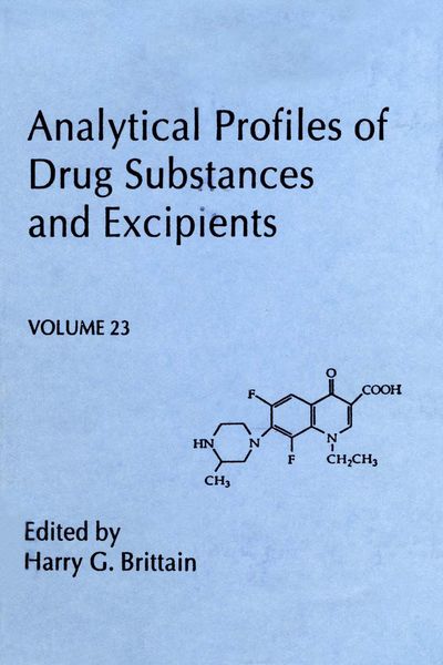 Produktbild: Analytical Profiles of Drug Substances and Excipients