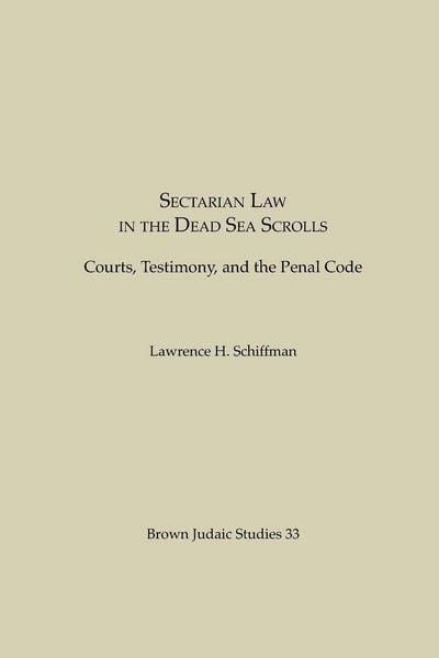 Produktbild: Sectarian Law in the Dead Sea Scrolls
