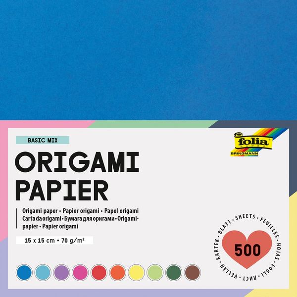 Produktbild: FOLIA&reg; Faltbl&auml;tter Basic Mix, 150 x 150 mm