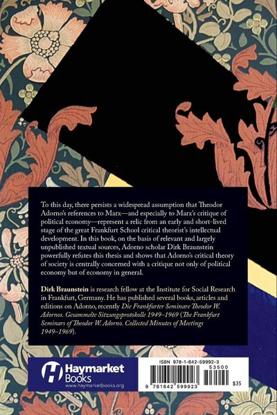 Produktbild: Adorno's Critique of Political Economy