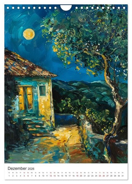 Produktbild: Poesie des Lichts - impressionistisches S&uuml;dfrankreich (Wandkalender 2026 DIN A4 hoch), CALVENDO Monatskalender