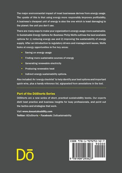 Produktbild: Sustainable Energy Options for Business