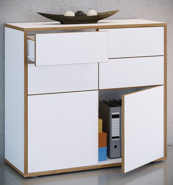 Produktbild: Holz Kommode Sideboard Salia Breite 100 Schublade