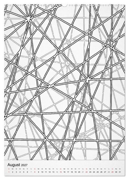 Produktbild: Geometric Graphik Art (Wandkalender 2027 DIN A2 hoch), CALVENDO Monatskalender
