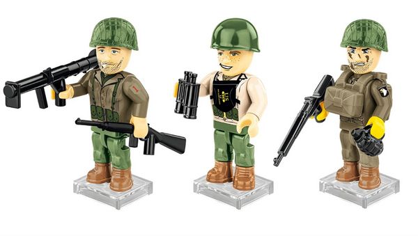 Produktbild: Cobi Historical Collection 2058A - D-Day 6 Jun 1944, 33 Klemmbausteine, 3er Set Spielfiguren