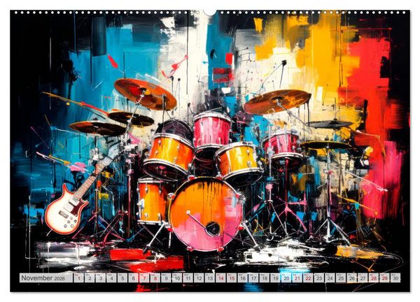 Produktbild: ROCK Feel the unlimited power (Wall Calendar 2026 DIN A2 landscape), CALVENDO 12 Month Wall Calendar