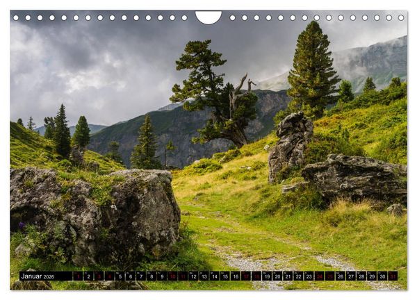 Produktbild: Bergsommer im Berner Oberland (Wandkalender 2026 DIN A4 quer), CALVENDO Monatskalender