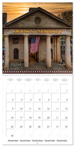 Produktbild: BOSTON Highlights (Wall Calendar 2026 12 &times; 12 Inch) CALVENDO 12 Month Wall Calendar