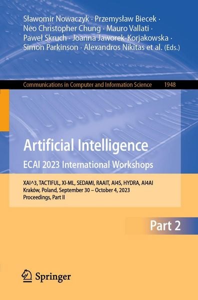 Produktbild: Artificial Intelligence. ECAI 2023 International Workshops