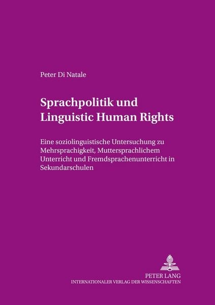 Produktbild: Sprachpolitik und &laquo;Linguistic Human Rights&raquo;