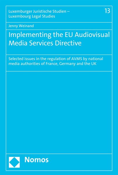 Produktbild: Implementing the EU Audiovisual Media Services Directive