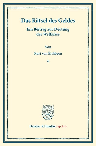Produktbild: Das R&auml;tsel des Geldes.