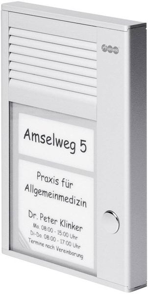 Auerswald TFS-Dialog 201 Türsprechanlage Kabelgebunden Komplett-Set 1 Familienhaus Silber