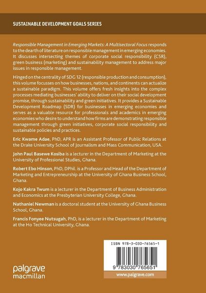 Produktbild: Responsible Management in Emerging Markets