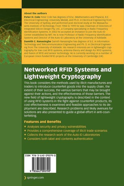 Produktbild: Networked RFID Systems and Lightweight Cryptography