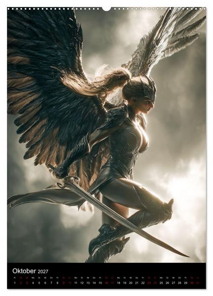 Produktbild: Gothic Angels (Wandkalender 2027 DIN A2 hoch), CALVENDO Monatskalender
