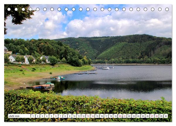 Produktbild: Sehenswertes in der Eifel - Am Rursee unterwegs (Tischkalender 2026 DIN A5 quer), CALVENDO Monatskalender
