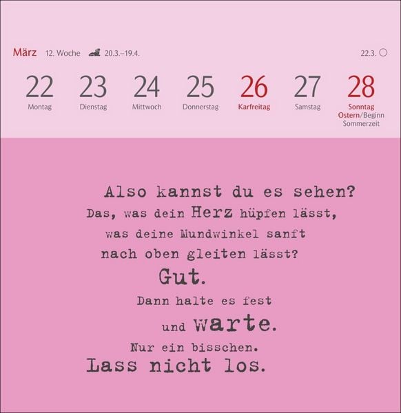Produktbild: Clara Louise: Dort, wo die Sterne funkeln Premium-Postkartenkalender 2027 - 53 Postkarten mit poetischen Gedanken