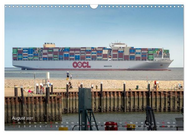 Produktbild: Schifffahrt entlang der Jade zwischen Wilhelmshaven und Hooksiel (Wandkalender 2027 DIN A3 quer), CALVENDO Monatskalender