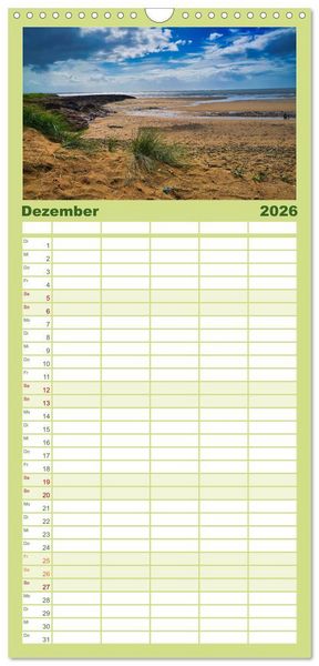 Produktbild: Familienplaner 2026 - Wales - Eine spektakul&auml;re Reise in ein bezauberndes Land. mit 5 Spalten (Wandkalender, 21 x 45 cm) CALVENDO