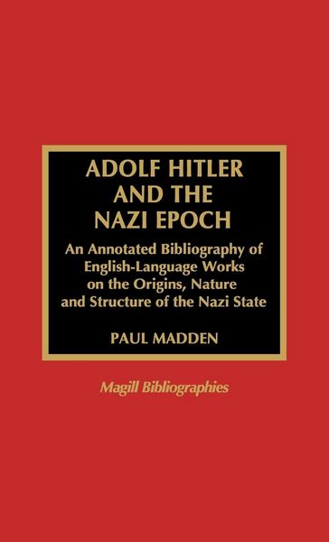 Produktbild: Adolf Hitler and the Nazi Epoch