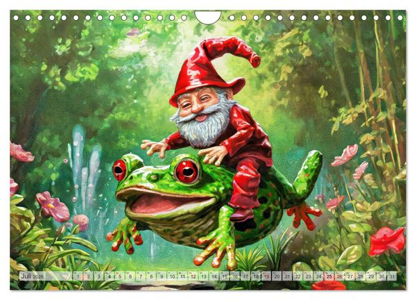 Produktbild: Wichtelwelten - Ein Jahr im Verborgenen (Wandkalender 2026 DIN A4 quer), CALVENDO Monatskalender