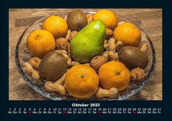 Produktbild: Obstkalender 2025 Fotokalender DIN A4