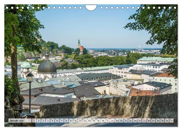 Produktbild: SALZBURG Blicke auf die Mozartstadt (Wandkalender 2026 DIN A4 quer), CALVENDO Monatskalender
