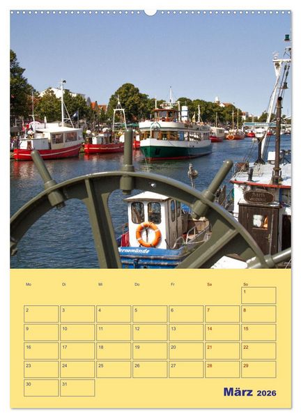Produktbild: Sehnsuchtsort Warnem&uuml;nde (Wandkalender 2026 DIN A2 hoch), CALVENDO Monatskalender