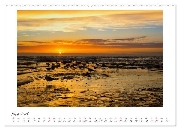 Produktbild: Nordsee - einfach Meer (Wandkalender 2026 DIN A2 quer), CALVENDO Monatskalender