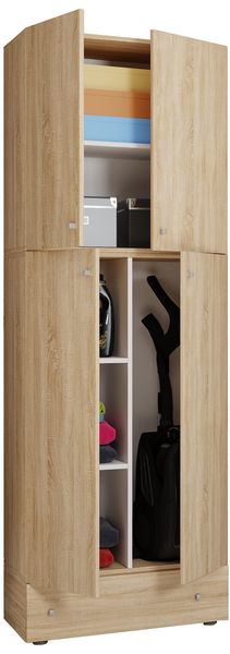 Produktbild: Holz Besenschrank Staubsauger Putzschrank Lona S