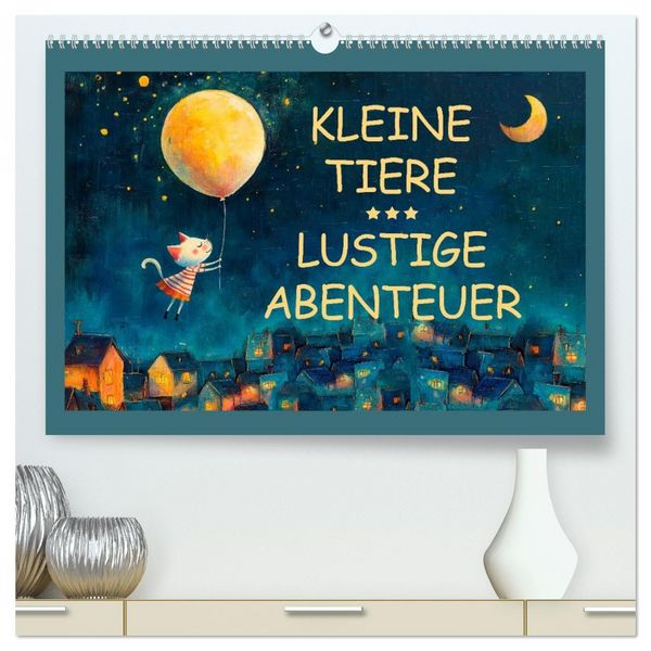 Produktbild: Kleine Tiere - Lustige Abenteuer (hochwertiger Premium Wandkalender 2026 DIN A2 quer), Kunstdruck in Hochglanz