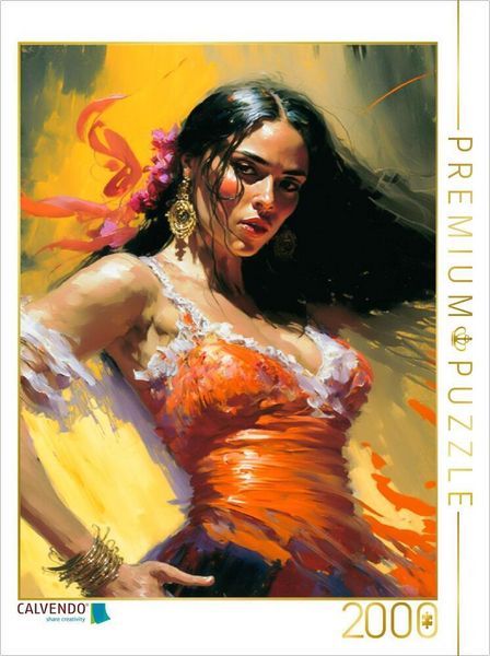 Produktbild: CALVENDO Puzzle Flamencot&auml;nzerin | 2000 Teile Lege-Gr&ouml;&szlig;e 90x67cm Foto-Puzzle f&uuml;r gl&uuml;ckliche Stunden