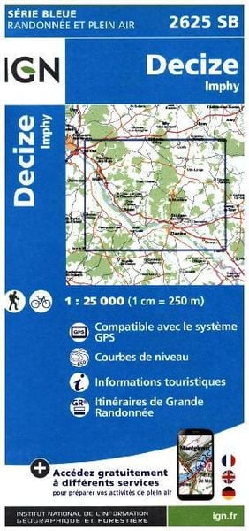 Decize Imphy, Karte von Collectif Ign, IGN Frankreich, 978-2-7585-3436-5