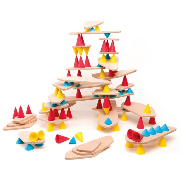 Produktbild: OPPI TOYS - Piks Stapelspielzeug Lernset 129-teilig