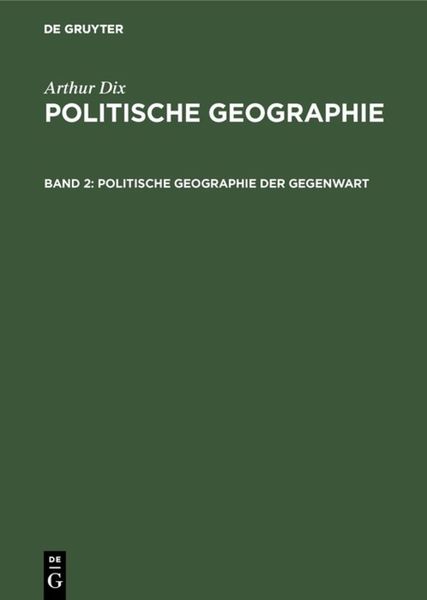 Produktbild: Politische Geographie der Gegenwart