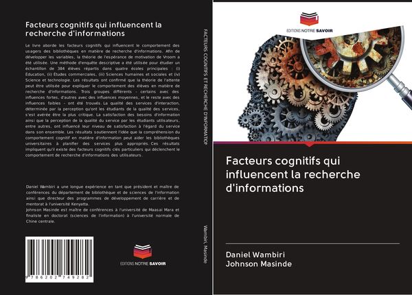 Produktbild: Facteurs cognitifs qui influencent la recherche d'informations