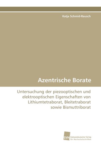 Produktbild: Azentrische Borate