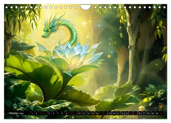 Produktbild: Mythos trifft Botanik &ndash; Die geheimnisvollen Drachenpflanzen (Wandkalender 2026 DIN A4 quer), CALVENDO Monatskalender