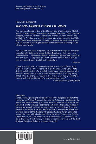 Produktbild: Jean Cras, Polymath of Music and Letters